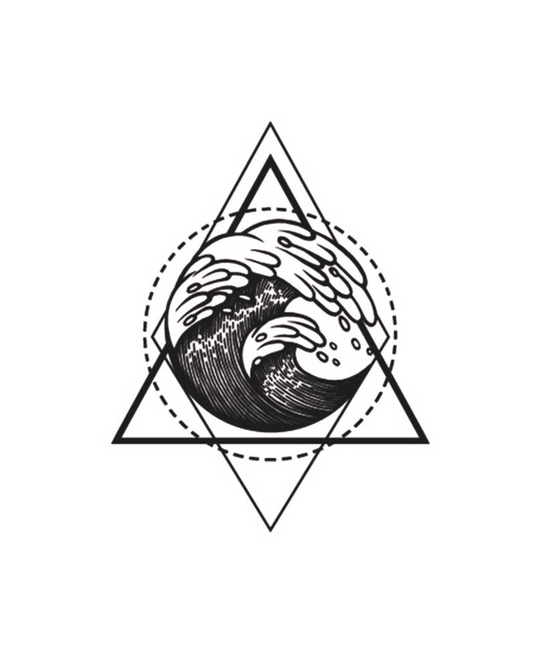 Olas en Triángulo | 8x11CM