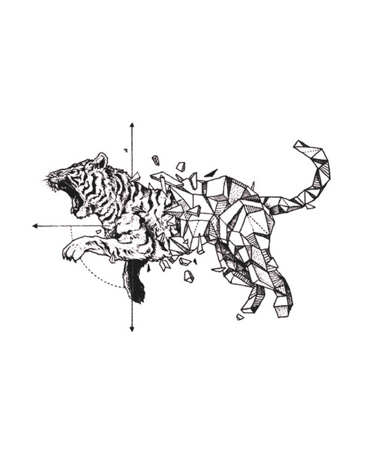 Tigre Abstracto | 10x18CM