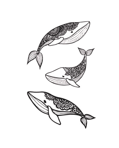 Ballenas Tribales | 10x18CM