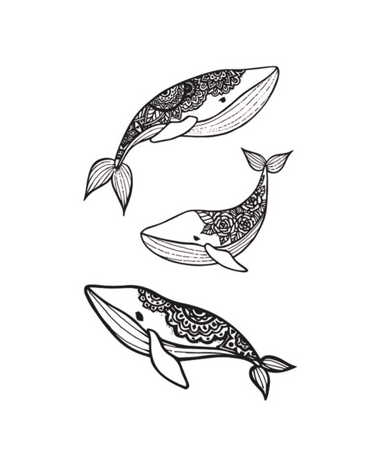 Ballenas Tribales | 10x18CM